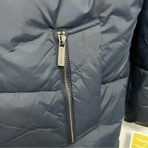 Michael Kors Missy 3/4 Puffer Jacket In Midnight Blue - New With Tag - Reemoly - Picture 10 of 15